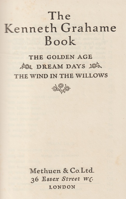 THE KENNETH GRAHAME BOOK